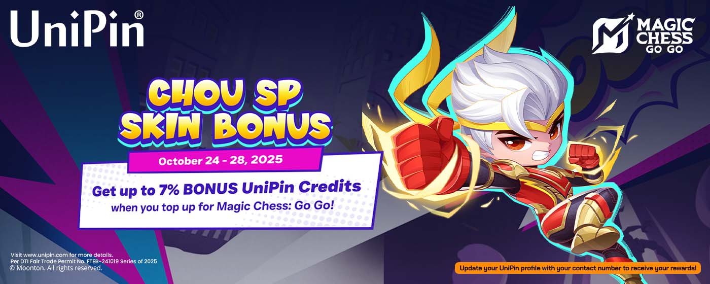 Magic Chess Go Go Chou SP Skin Bonus (PH)
